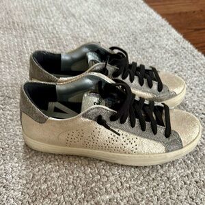 P448 John leather metallic sneakers size 37